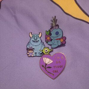 Lot Of 3 Disney Pins